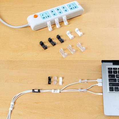 GlideHold® WireClamps 1+1 GRATIS: Selvklæbende Nem Kabelorganisering Trådklemmer