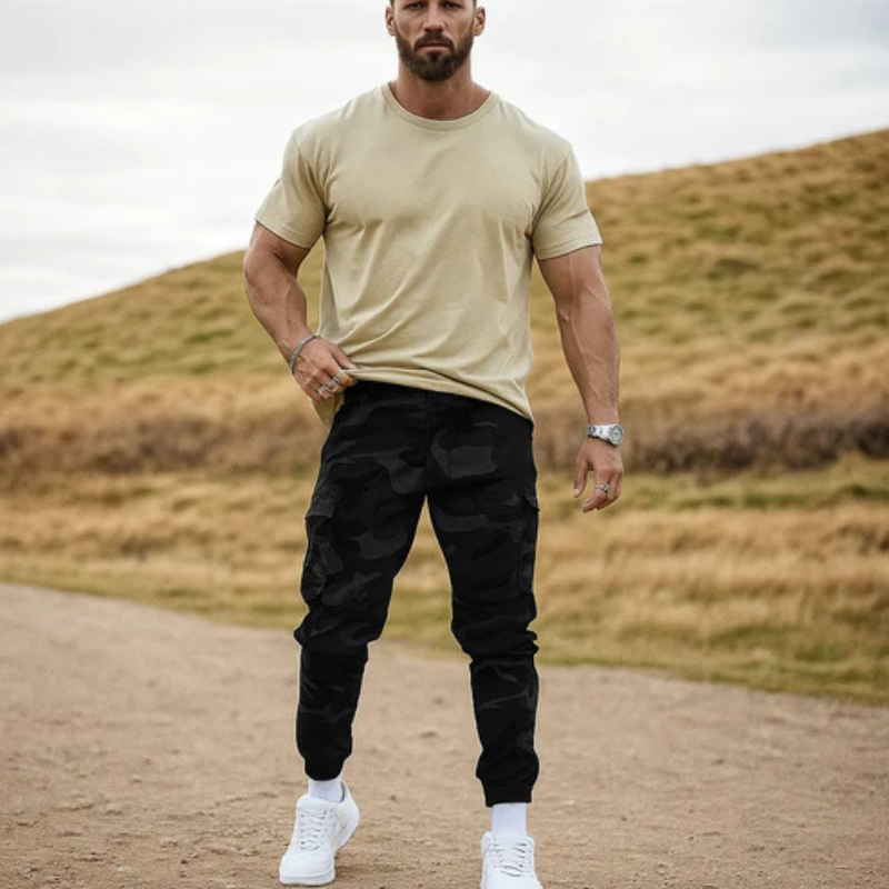 Icone™ CamouflagePants: Stilige Avslappede Multi-Lomme Kamuflasjebukser