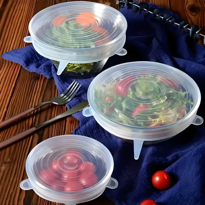 Globetrek° FoodCovers 1+1 GRATIS: Miljøvenlige Genanvendelige Silikone Fødevarelåg