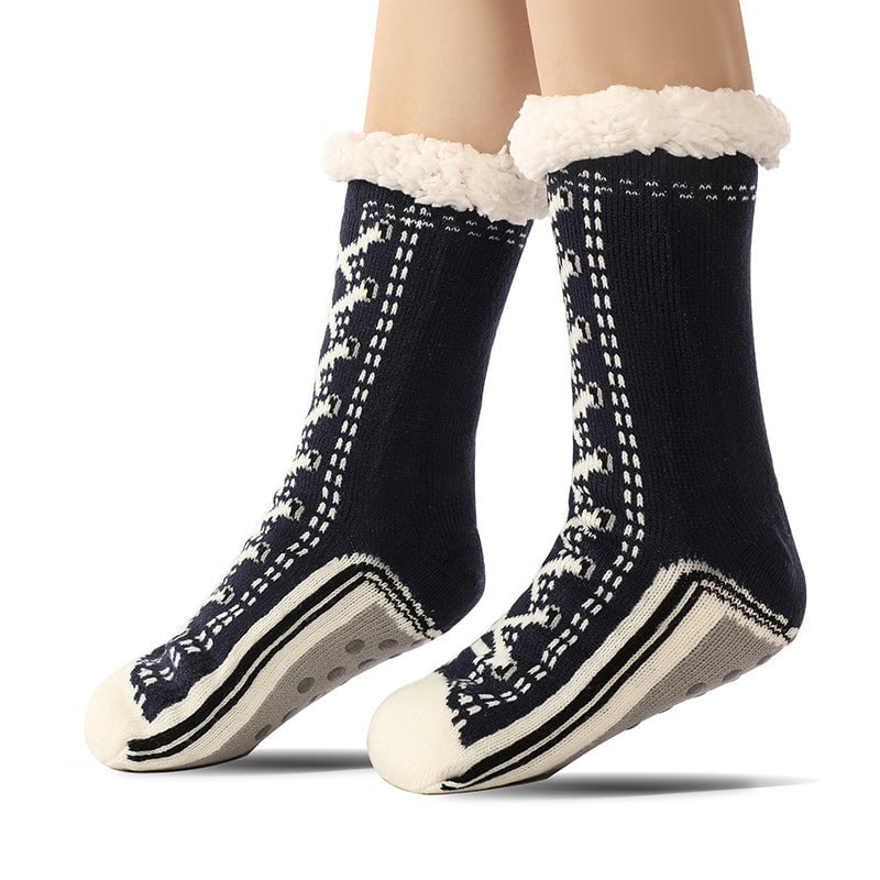 Happy™ HomeSocks: Fluffy Tykke Vinter Hjemmesokker