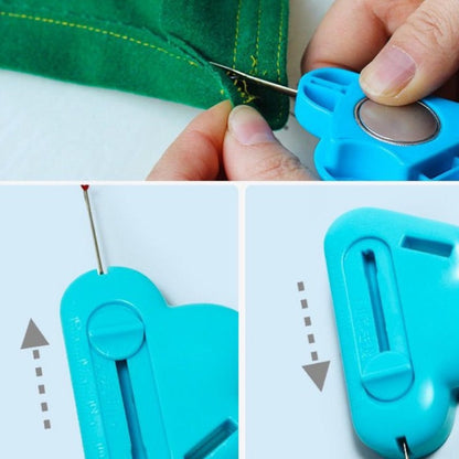SewingTool - 2 I 1 Justerbar Syguide Og Innebygd Sømspretter Verktøy