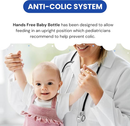 Kletshuts™ BabyBottle: Håndfri Nem-Fodrings Babyflaske Sæt
