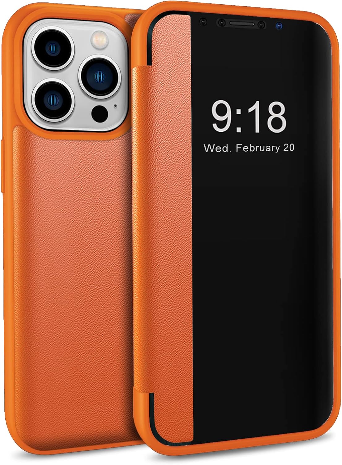 FlipCase 1+1 GRATIS - Slankt Gennemsigtig Dække Sikker Lukning Vend Sag