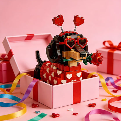 Kletshuts™ DachshundBlocks - Miniature DIY Dachshund Bygge Sæt