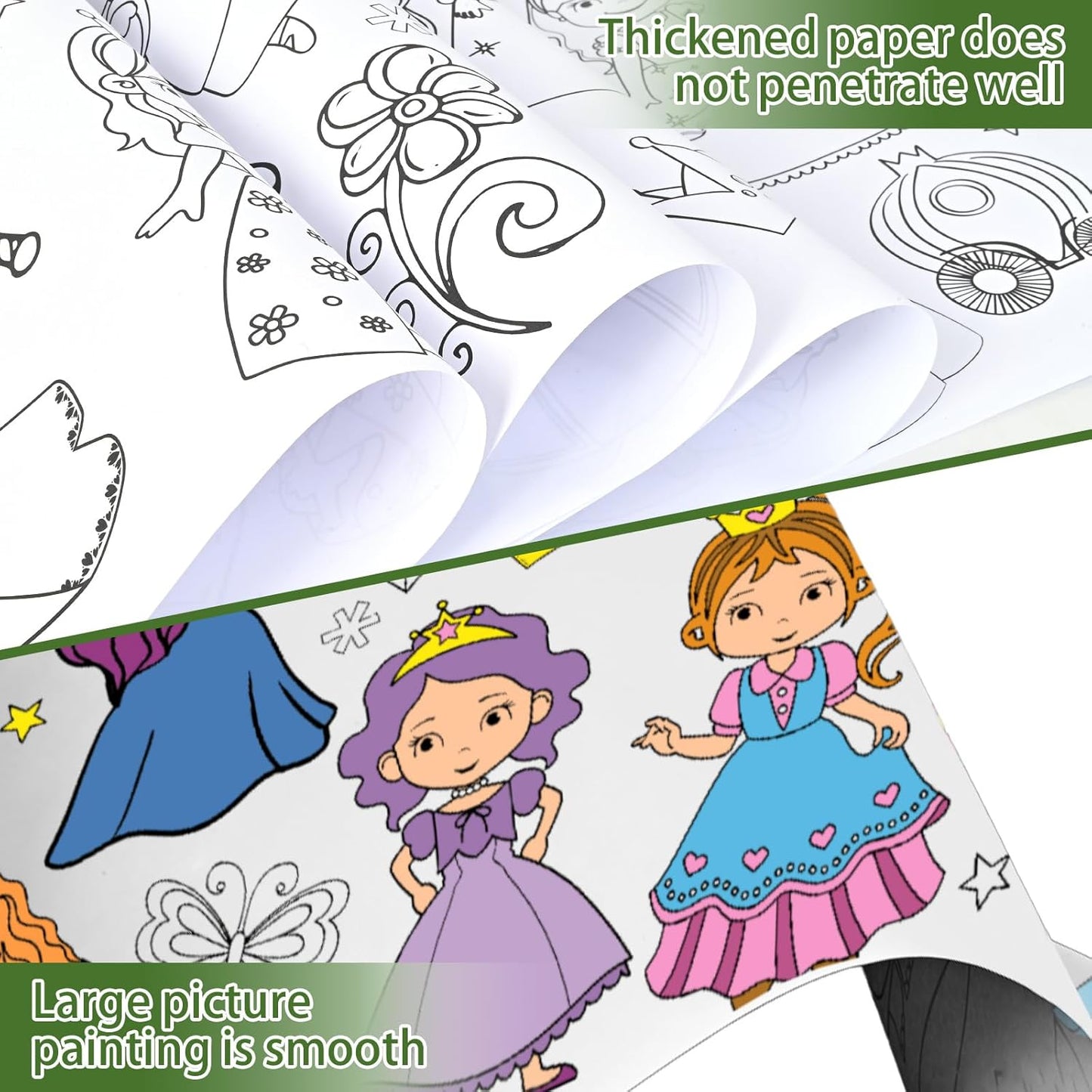 Kletshuts™ ColoringRolls 1+1 GRATIS: Børns Kreative DIY Papir Tegne- Og Farvelægning Ruller