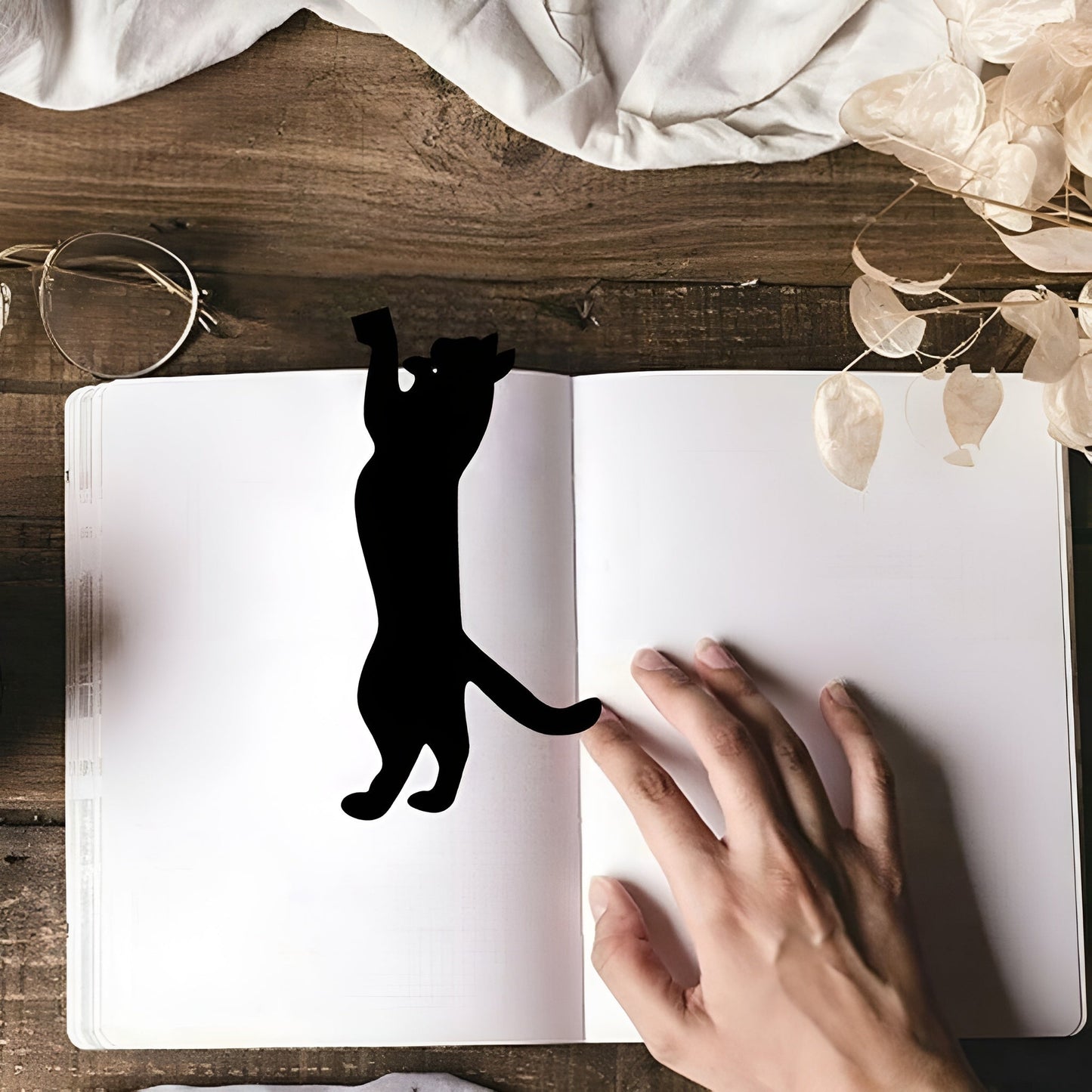 CatBookmark: Dekorativ Side Markør Og Kat Bogmærke Clips Sæt