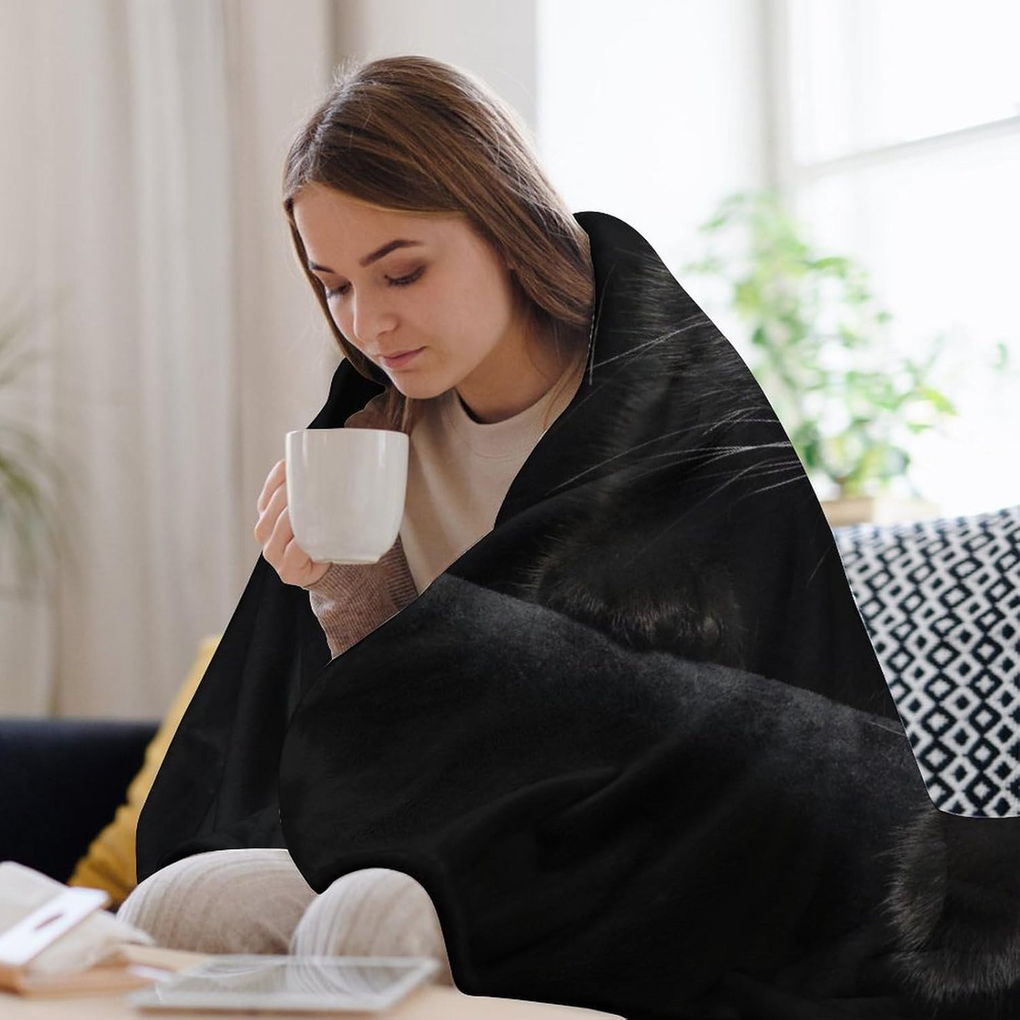 CozyBlanket: Hele-Dagen Komfort Ultra Blød Letvægts Hyggelig Tæppe