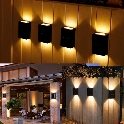 Ledsen™ WallLight: Solar Dobbelt Skygge Vegglys