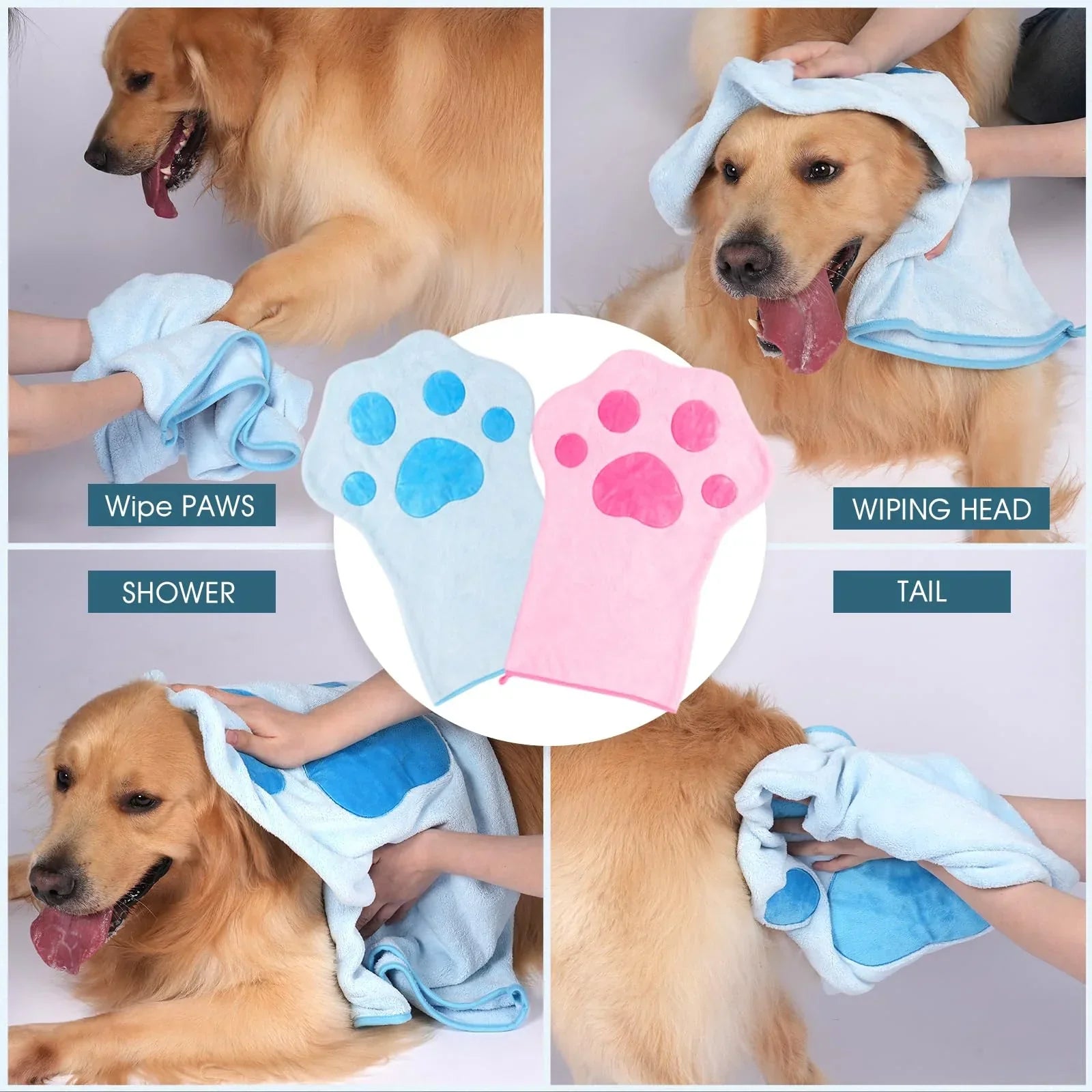 DogCatFri™ FreshPaws: Raskt Tørkende Friske Kjæledyrpoter Rengjørings- og Pleiesett