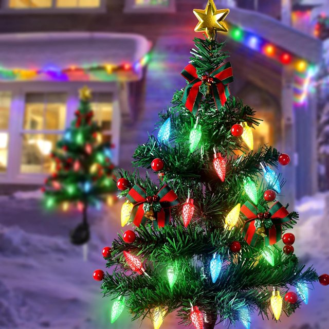 Ledsen™ MiniTree: Solcelle LED Juletre Mini For Stier