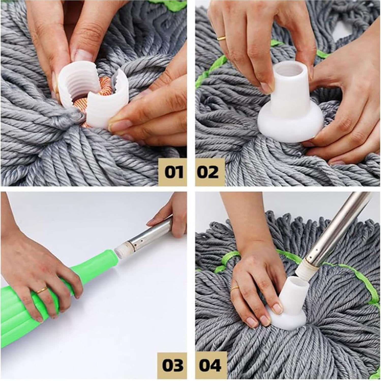 Cleaner Pro° SmartSqueeze 1+1 GRATIS: Håndfri Selv-vridende Smart Klem Vridemopp