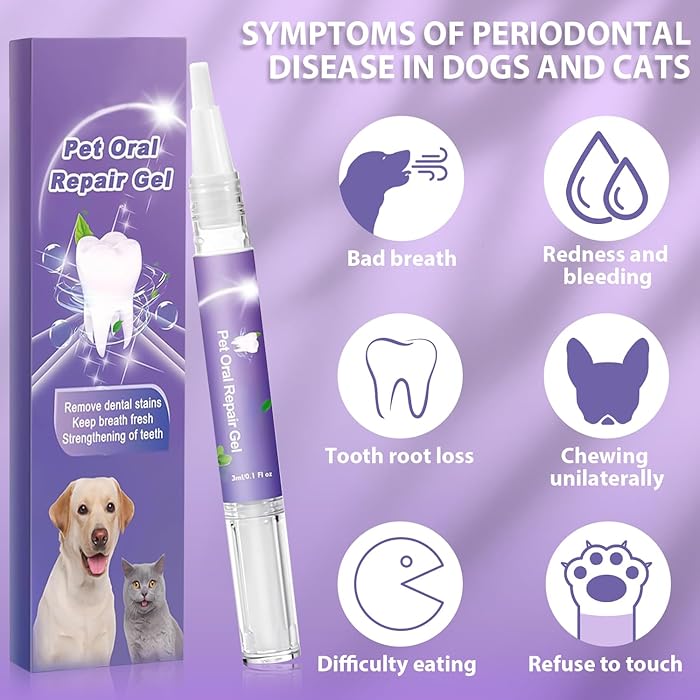 DogCatFri™ DentalPet: Kjæledyr Dental reparasjon og rengjøringsgel