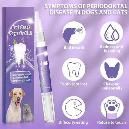 DogCatFri™ DentalPet: Kjæledyr Dental reparasjon og rengjøringsgel