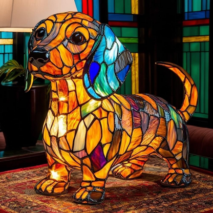 Ledsen™ DogLamp: Moderne Kunstnerisk Flekkete Ambient Hundelampe