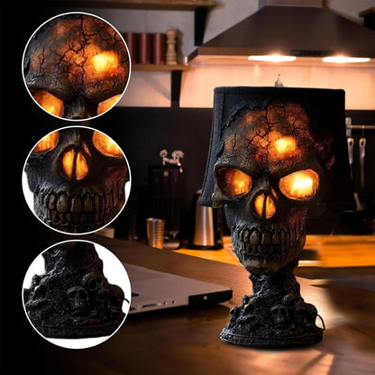 Ledsen™ SkullLamp: Gotisk Dekoration 3D Effekt Glød Dødningehoved Lampe