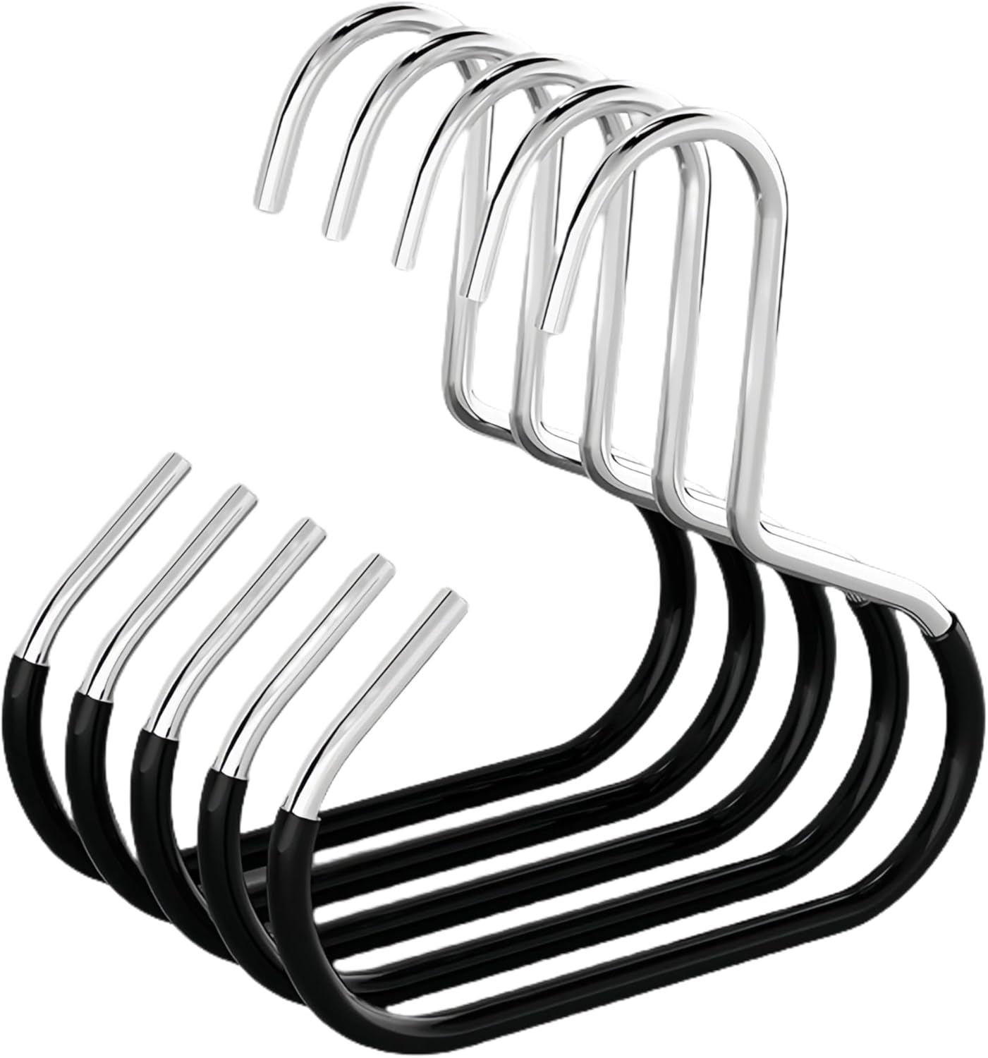 GlideHold® ClosetRing 10+10 GRATIS: Åpen Ring Plassbesparende Skaphenger