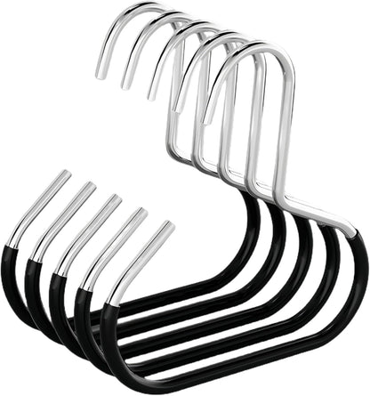 GlideHold® ClosetRing 10+10 GRATIS: Åpen Ring Plassbesparende Skaphenger