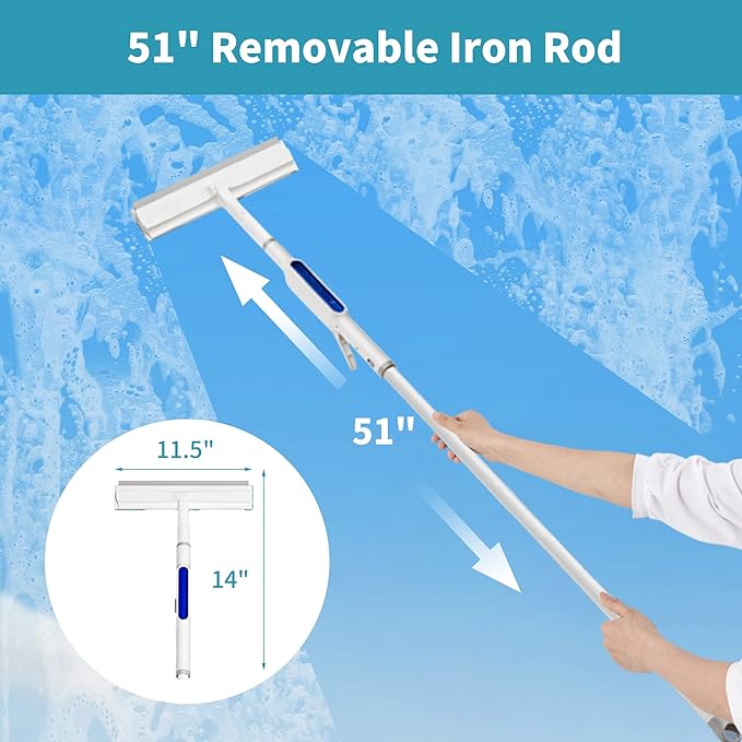 Cleaner Pro° WindowCleaner: Dual Sided Kan utvides Vindusrengjøringsmiddel