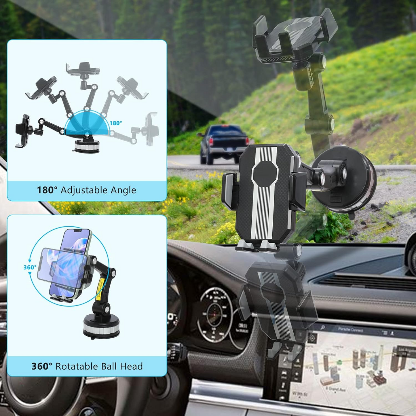 Holder360° SuperGrip: Universelt Supergrep Justerbar Telefonholder