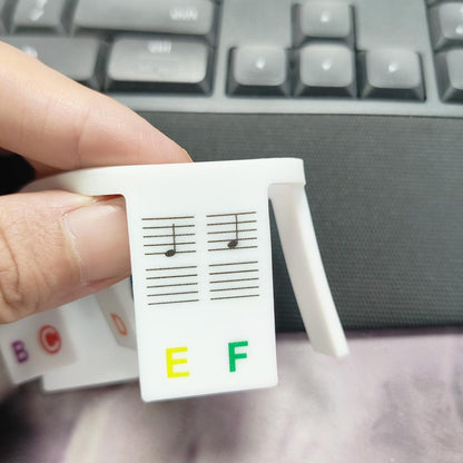 KeyboardLabel - Avtakbar Piano og Tastatur Silikonetikett
