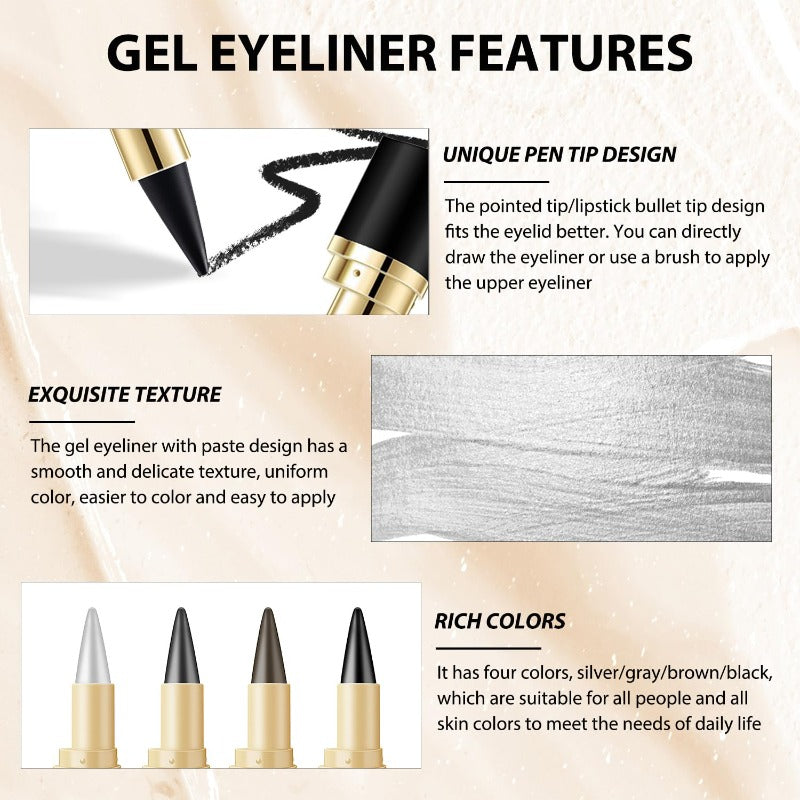 EasyEyeliner 1+1 GRATIS: Langtidsholdbar Glat Glide Easy Eyeliner Pen