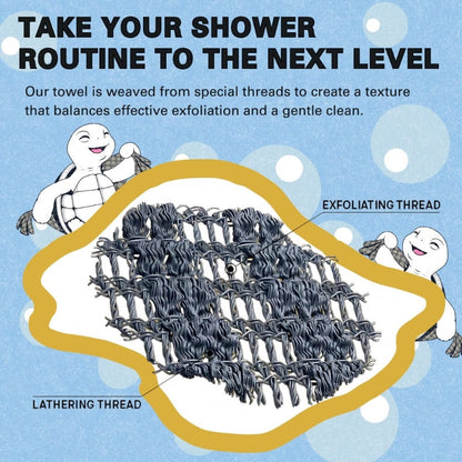 ScrubTowel 1+1 GRATIS - Eksfolierende Dusj Skrubbehåndkle