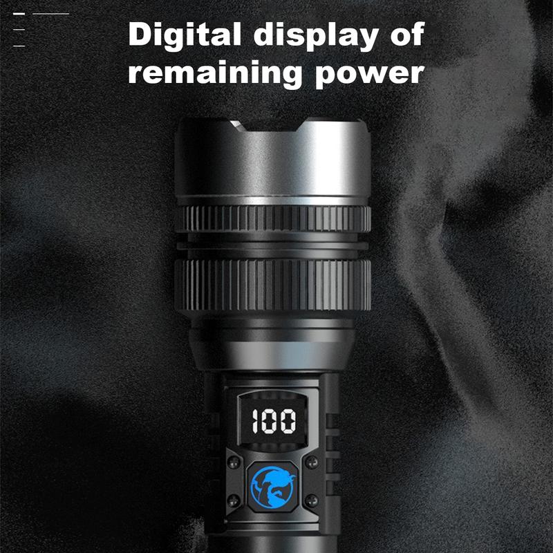 Ledsen™ AdjustableFlashlight: Ultrabright Oppladbar Lommelykt Med Justerbar Stråle