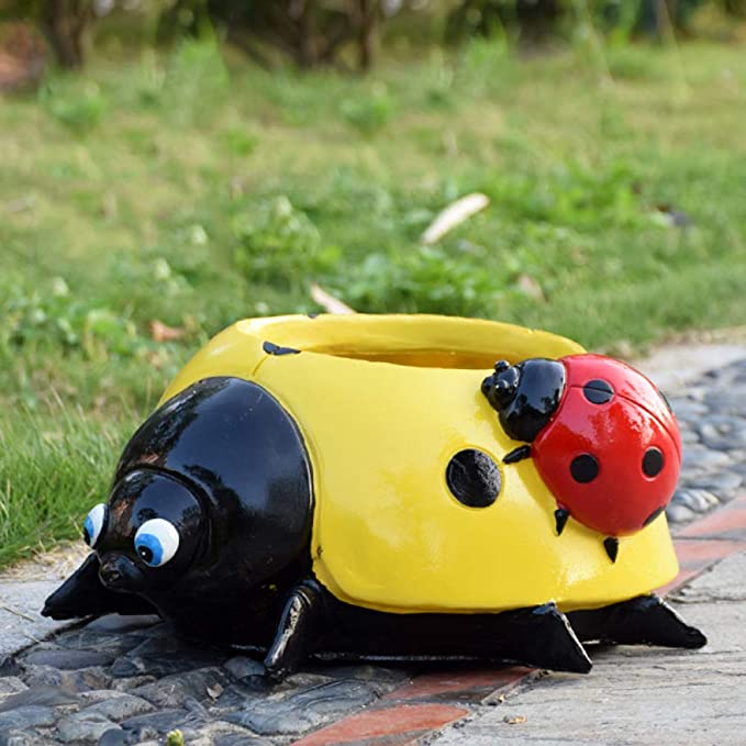 LadybugPot 1+1 GRATIS: Fargerik Marihøne Blomsterpotte