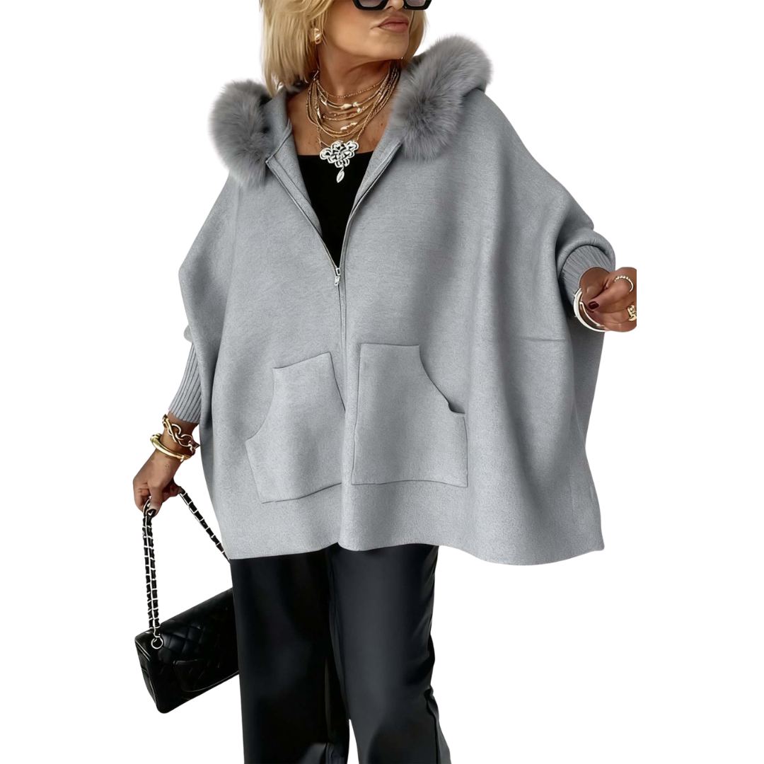 Icone™ LooseJacket: Elegant Hyggelig Hætte Varm Løs Jakke