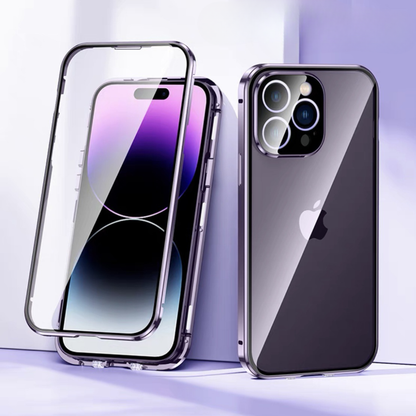 MagneticCase: Fuldt Beskyttende Dobbelt-Sidet Gennemsigtig Magnetisk Etui