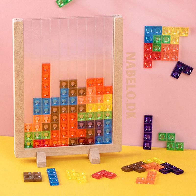 Kletshuts™ BrainyBlocks - 3D Tangram Trepuslespill Og Pedagogisk Brettspill