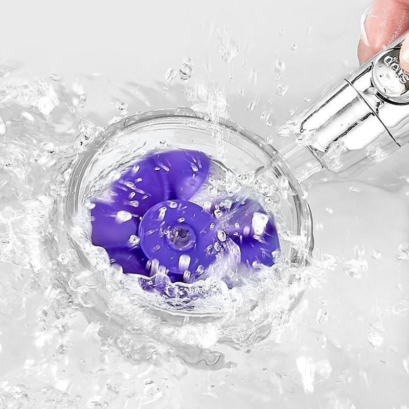 Borhe® SpinShower: 360° Roterende Høytrykks Dusjhode