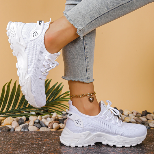 Happy™ BreathableSneakers: Dame Mesh Sports Pustende Joggesko