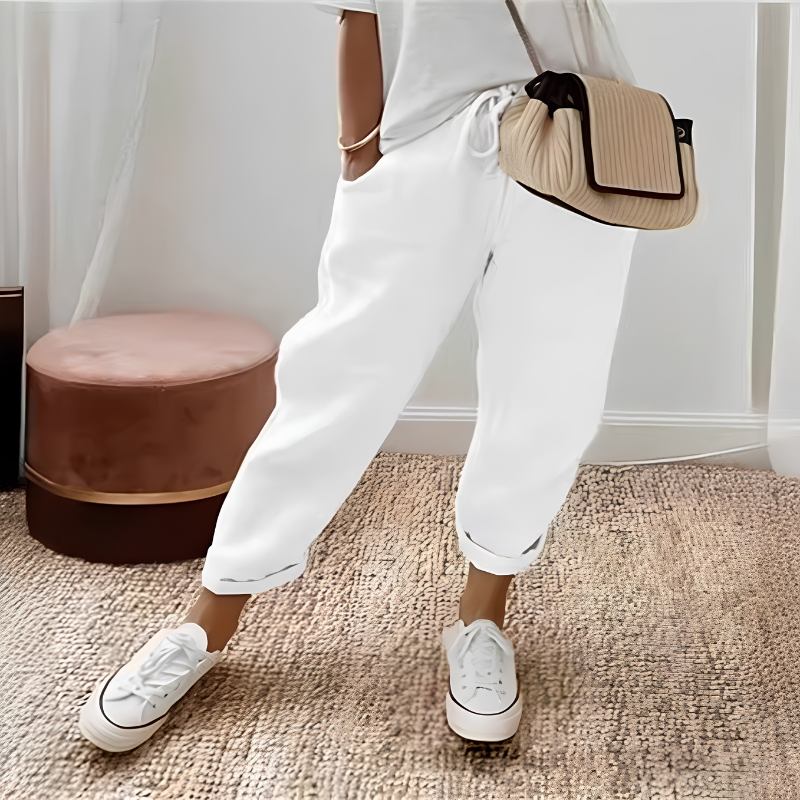 Icone™ DrawstringPants: Kvinders Elegante Sommer Afslappet Snørebukser