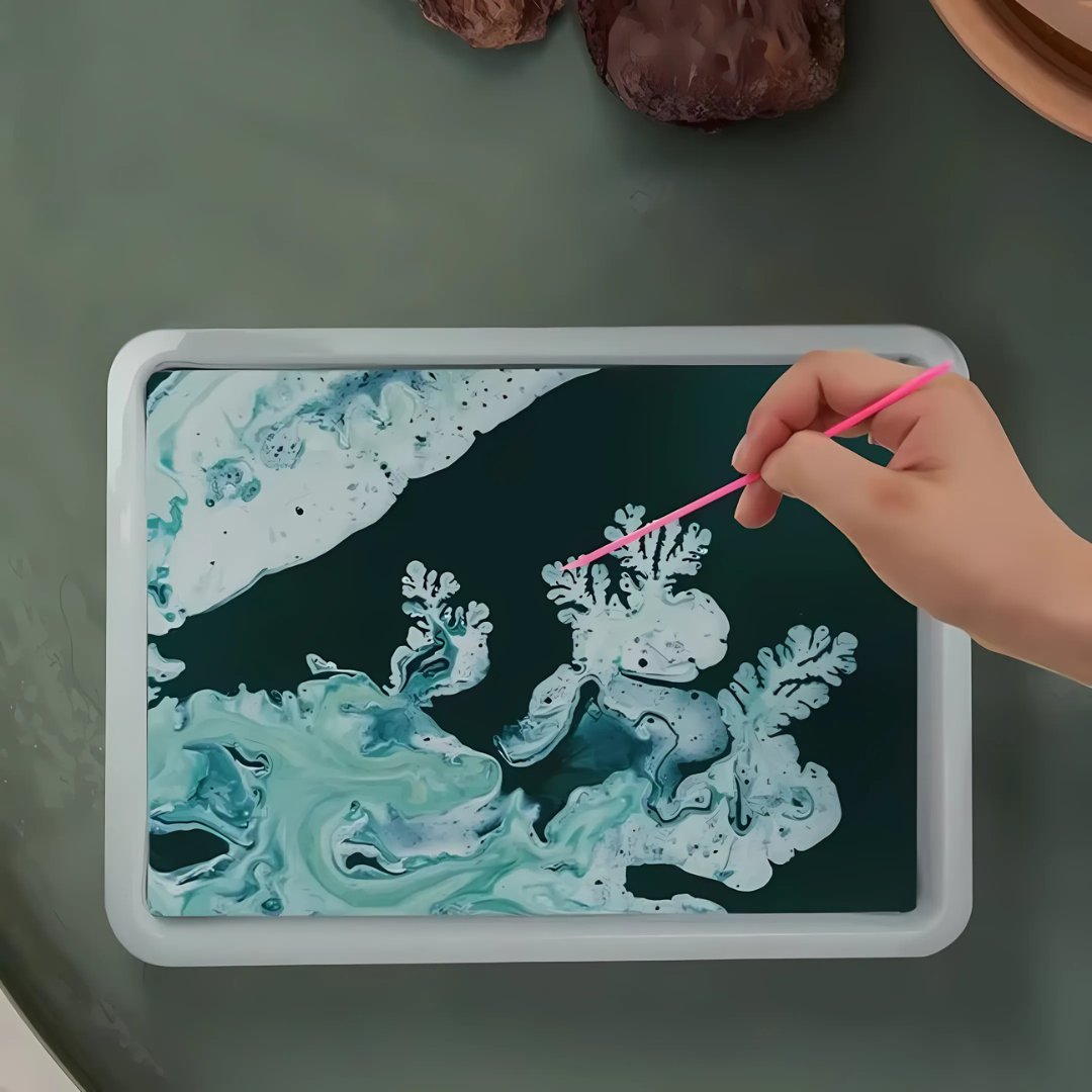 Kletshuts™ KidArt: Akvarell Marmor Barn Kunst Kreativ Lekesett