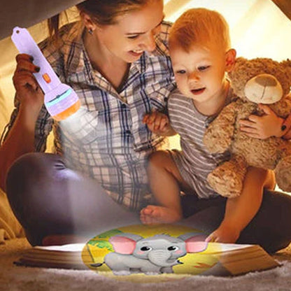 Kletshuts™ FlashlightProjector: Magisk Fortellerstund Lommelyktprojektor For Barn