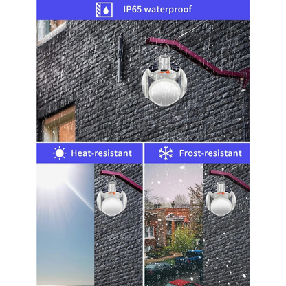 Ledsen™ SolarLamp: Bærbar Sol LED Foldbart Panel Nødlys
