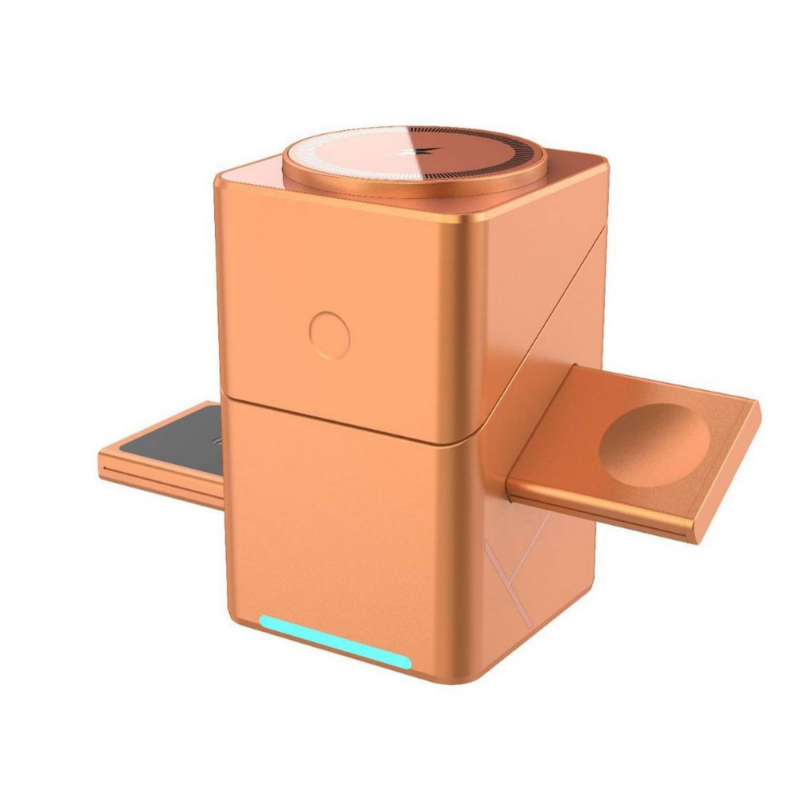 ChargingDock - 3 I 1 Magnetisk Trådløs Hurtig Opladnings Roterbar Dock