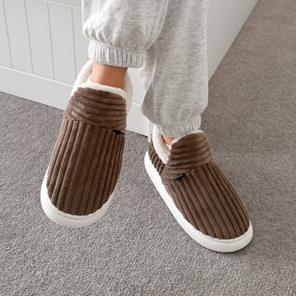 Happy™ CozySlippers: Unisex Vinter Fottøy Komfortable Varme Tøfler