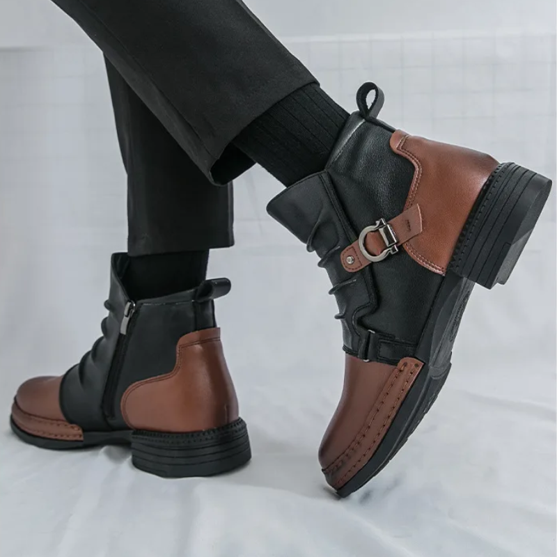 Happy™ CowboyBoots: Mænds Klassiske Britisk-Inspirerede Høj-Top Cowboy Støvler