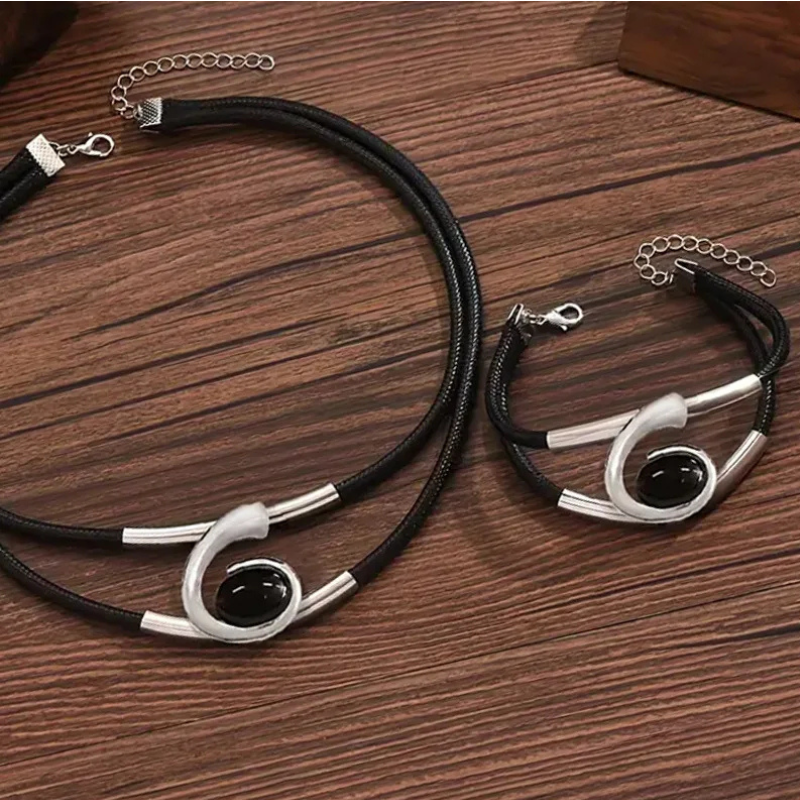 Jewelance™ SpiralNecklace 1+1 GRATIS: Vintage Bohemian Spiral Halskjede Og Armbånd