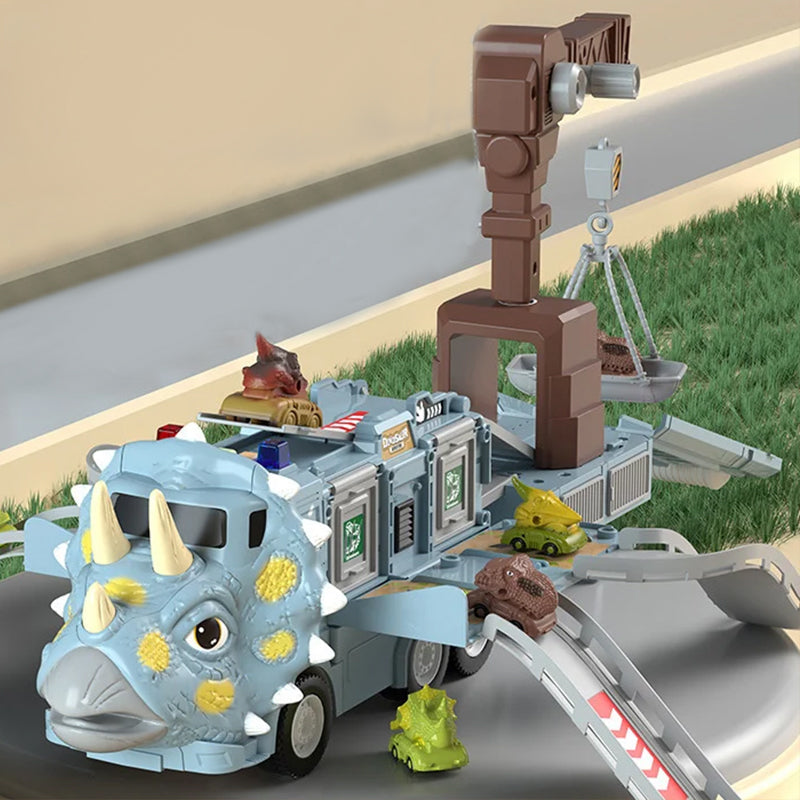 Kletshuts™ DinoTruck: Dinosaur Lastebil Lekesett Med Lys Og Musikk