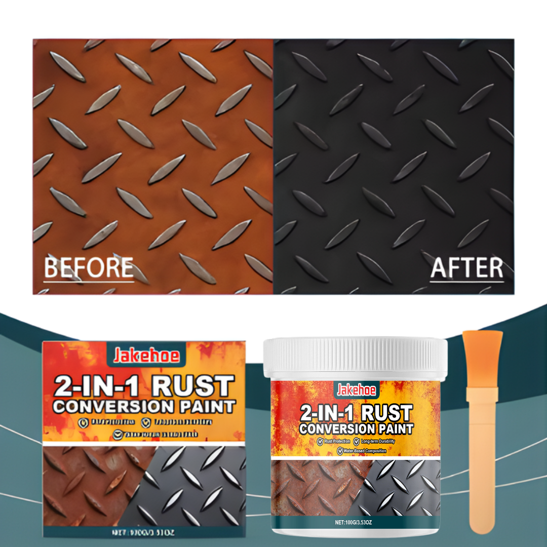 RustConversion 1+1 GRATIS: 2-I-1 Rustkonverteringsmaling Og Metalprimer