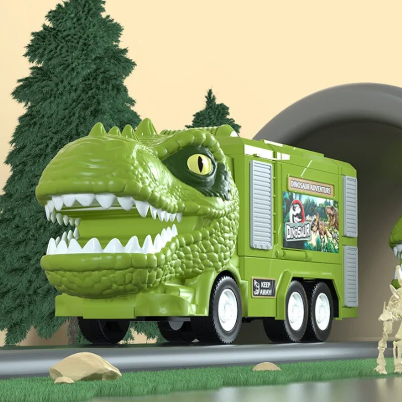 Kletshuts™ DinoTruck: Dinosaur Lastebil Lekesett Med Lys Og Musikk