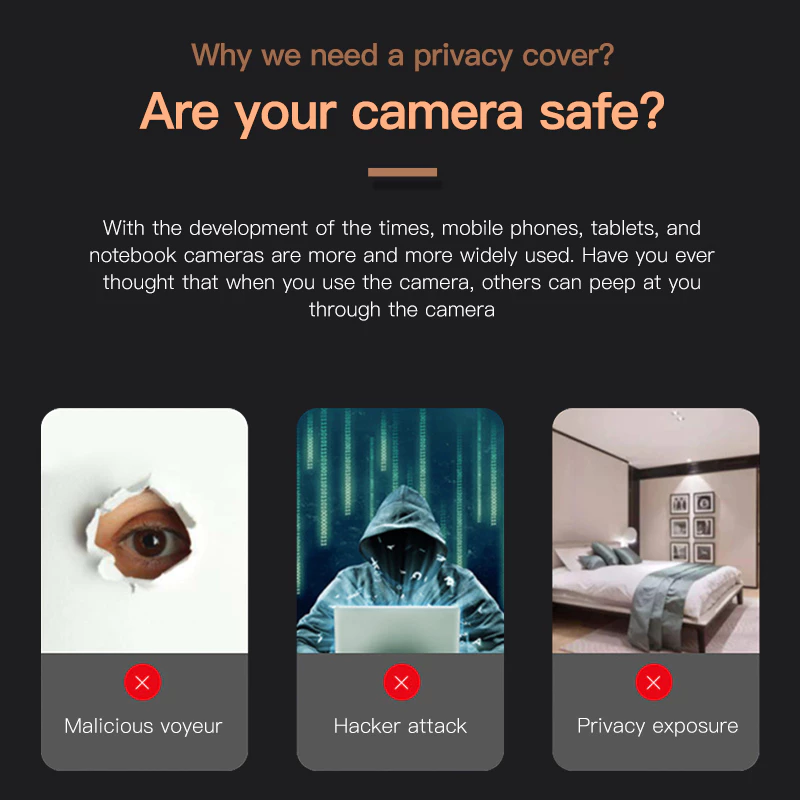 CameraCover™ 1+1 SETT GRATIS - Ultra Tynn Kamera Linse Slider Personvern Dekningssett