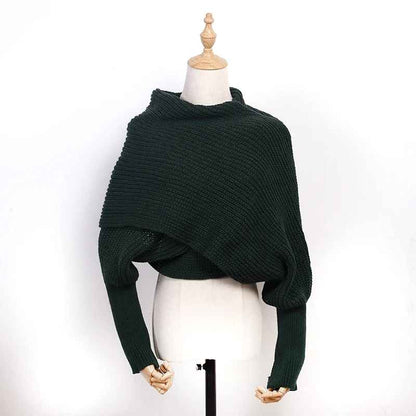 Icone™ ScarfSweater: Stilfull 2-i-1 Konvertibel Varm Skjerfgenser