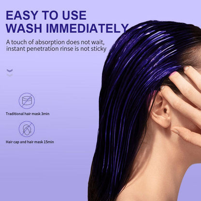 Rose® KeratinMask: Farve Og Dybde Reparationslilla Keratin Toning Hårmaske