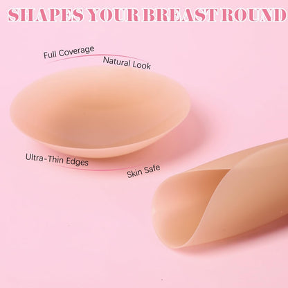 Icone™ NippleCover 1+1 GRATIS: Tynne, Matte Silikon-Klebende Brystvortedekkere