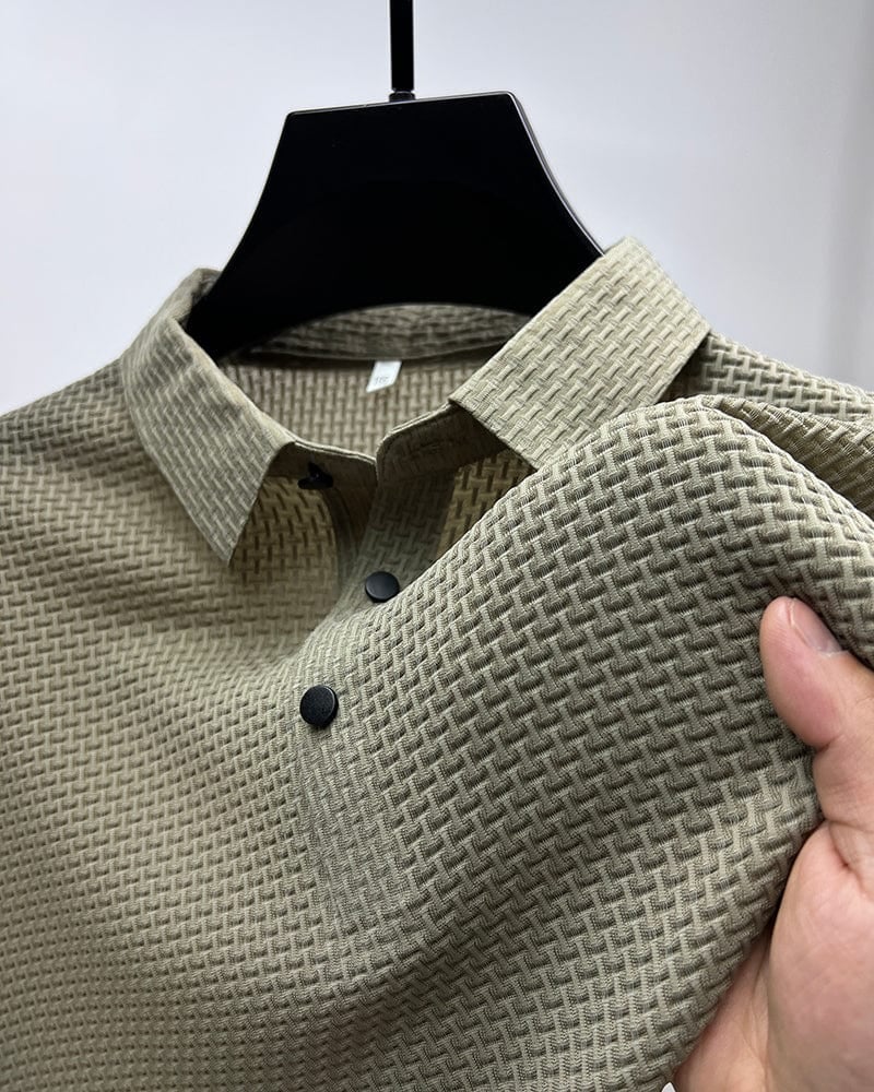 Icone™ BreathableShirt 1+1 GRATIS: Stilfull Pustende Kortarmet Skjorte for Menn