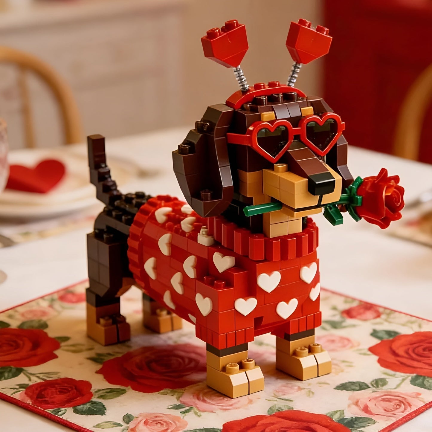 Kletshuts™ DachshundBlocks - Miniature DIY Dachshund Bygge Sæt